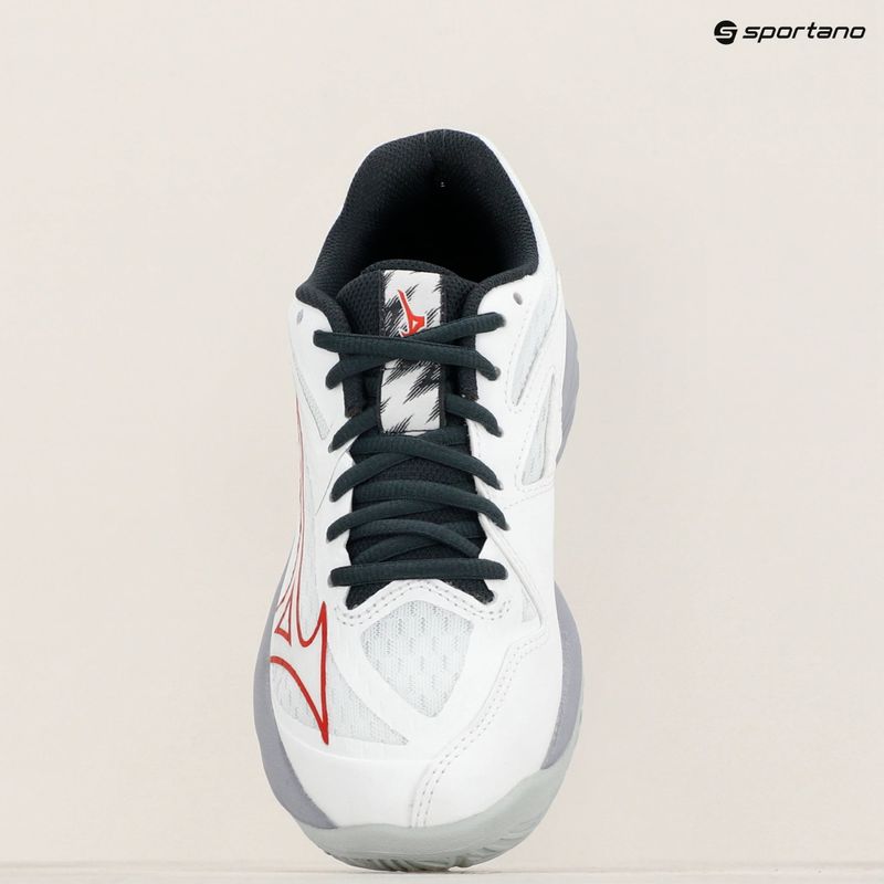 Detská volejbalová obuv Mizuno Lightning Star Z7 white/salsa/black 12