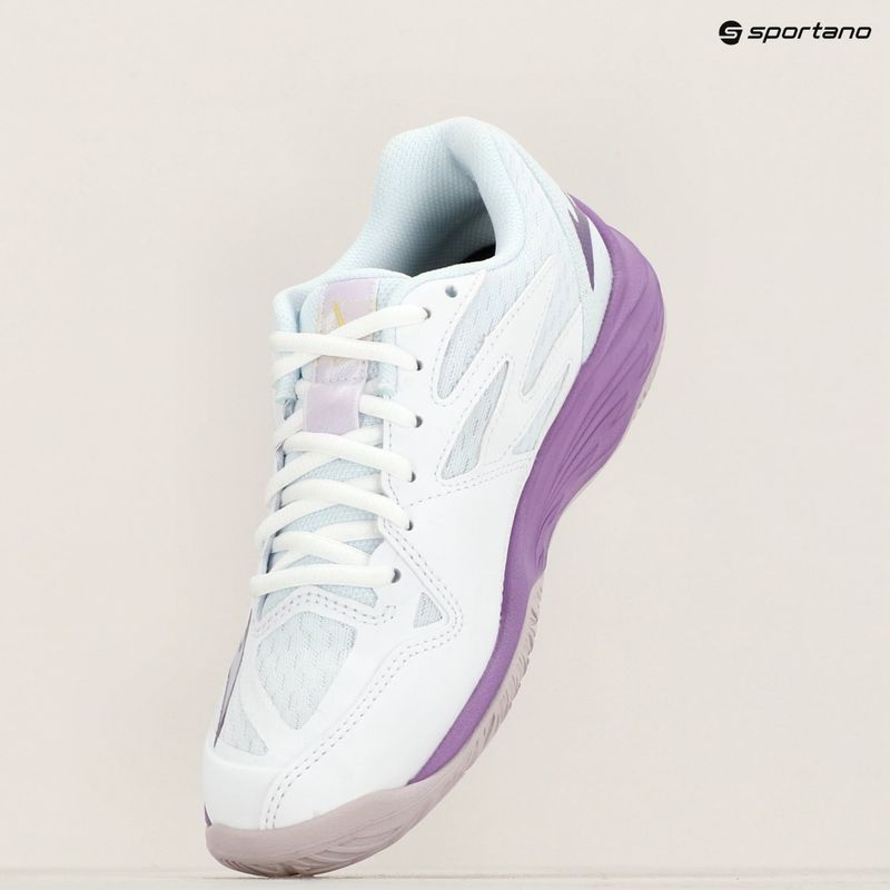 Detská volejbalová obuv Mizuno Lightning Star Z7 white/patrician purple/quince 12