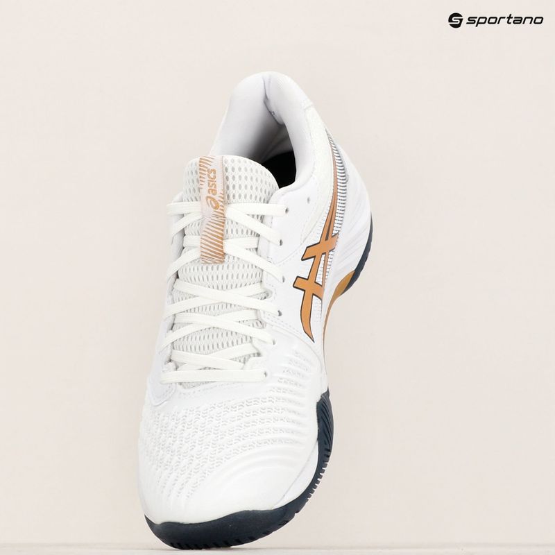 Pánska obuv ASICS Netburner Ballistic FF 3 white/pure gold 9