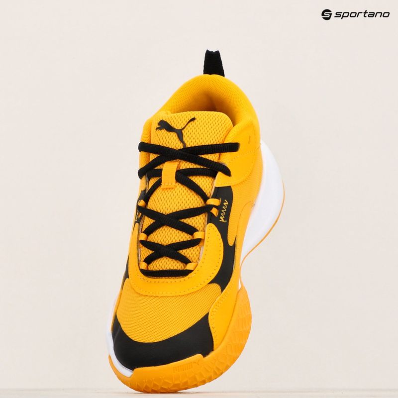 Detská basketbalová obuv PUMA Playmaker Pro JR  yellow sizzle/puma blackl 16