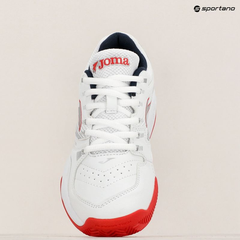 Detská tenisová obuv Joma Master 1000 JR C white/red 3