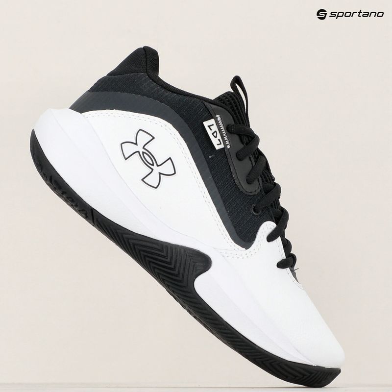 Detská basketbalová obuv Under Armour GS Lockdown 7 white/black/black 9