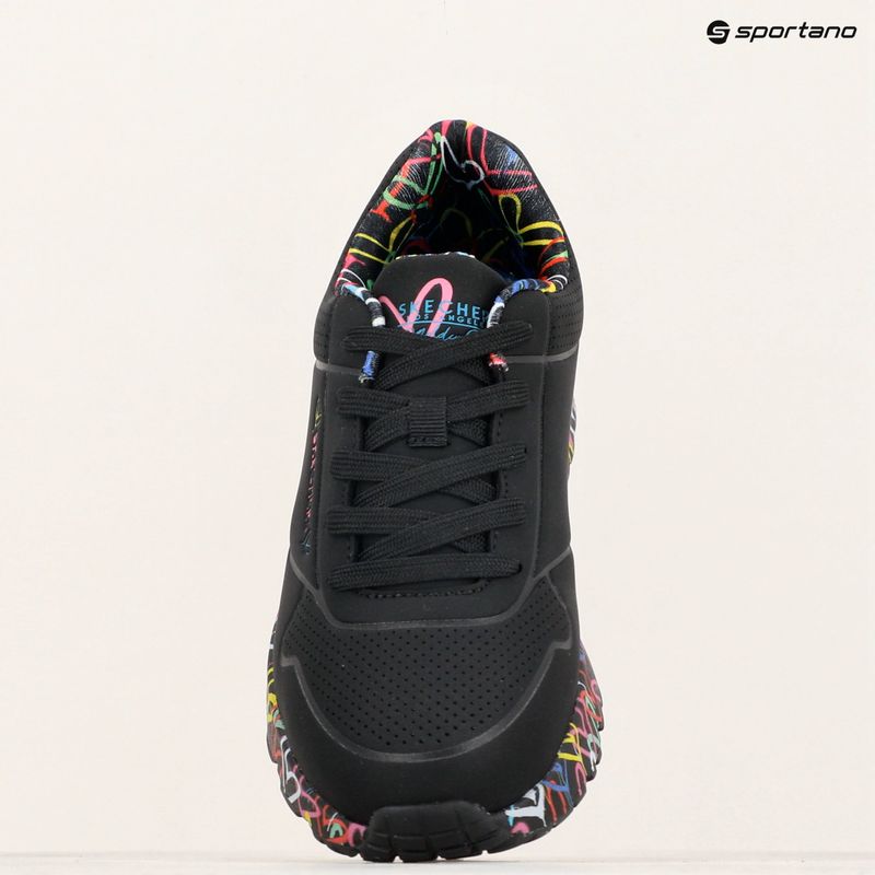 Detská obuv SKECHERS Uno Lite Lovely Luv black/multicolor 9