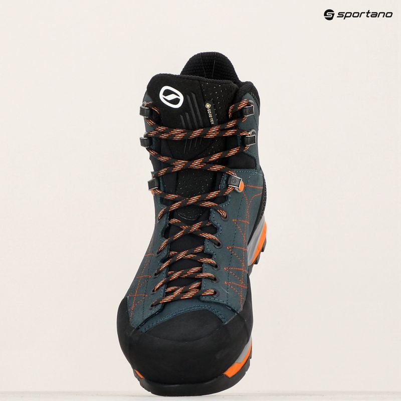 Pánska prístupová obuv SCARPA Zodiac TRK GTX petrol/rust orange 16