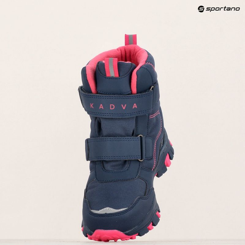 Detské snehule KADVA Snowey Mid WaterProof modrá/fuksiová 13