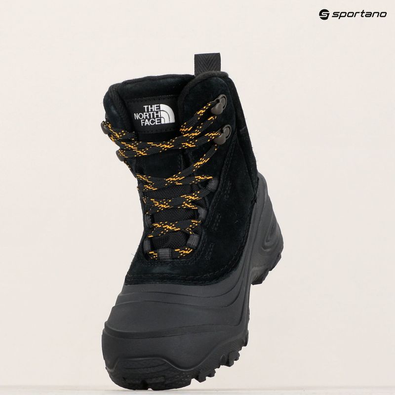 Detské trekové topánky The North Face Chilkat V Lace WP black/black 16