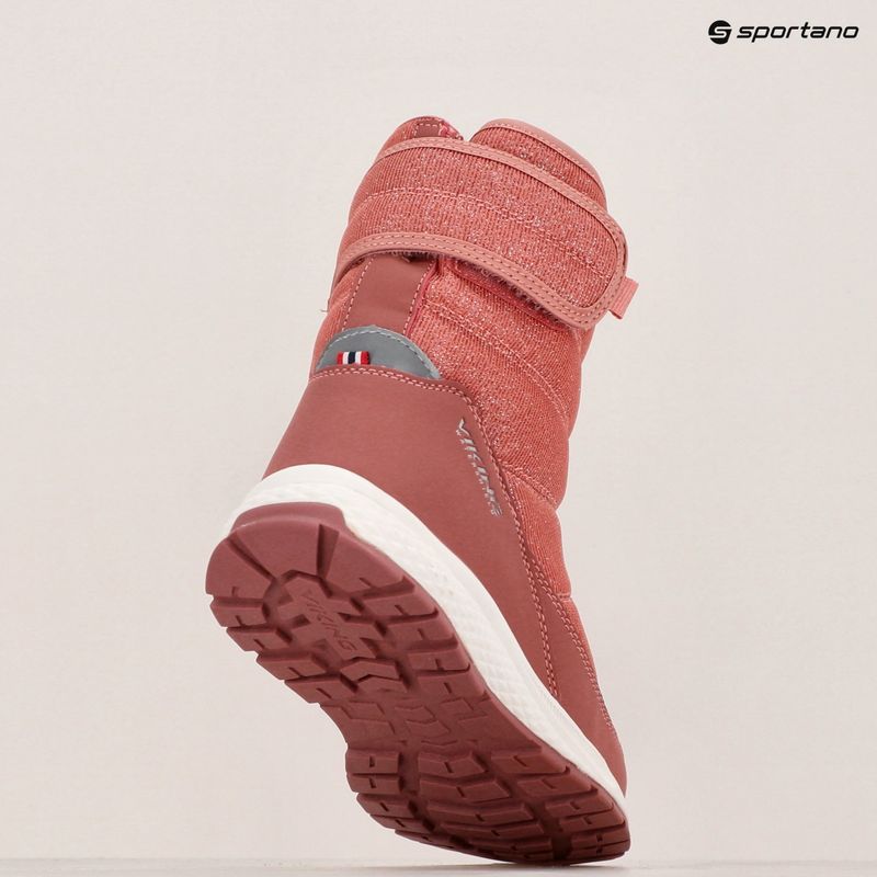 Detské snehule Viking Footwear Equip Warm Waterproof 1V Pull On pink 10