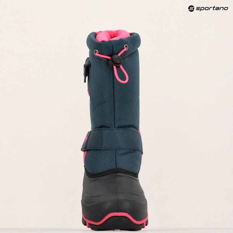 Juniorské snehule KangaROOS Kanga-Bean II dk navy / daisy pink 9