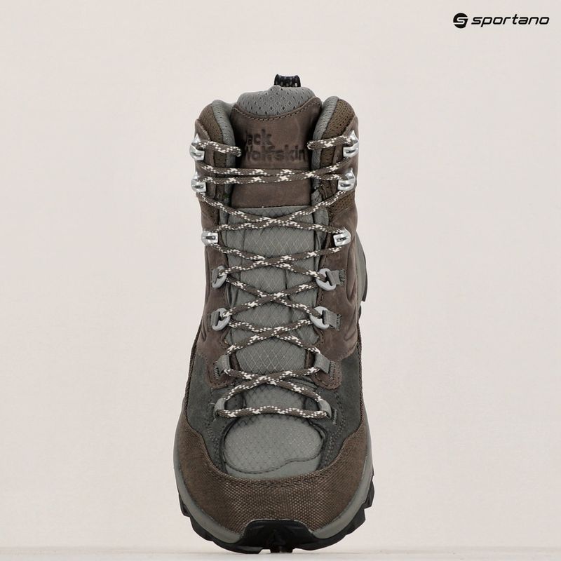 Pánska trekingová obuv Jack Wolfskin Cyrox Texapore Mid cold coffee 10