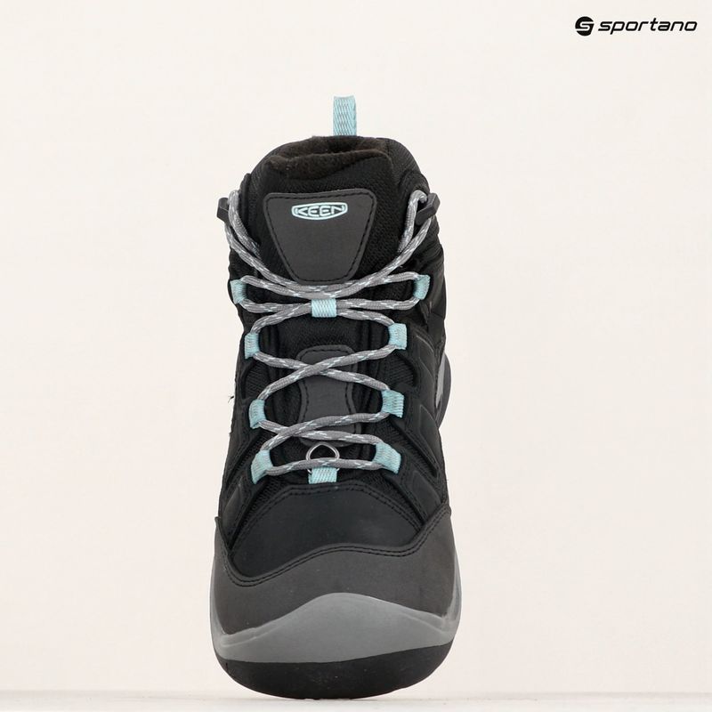Dámske turistické topánky KEEN Circadia Mid Polar black/cloud blue 14