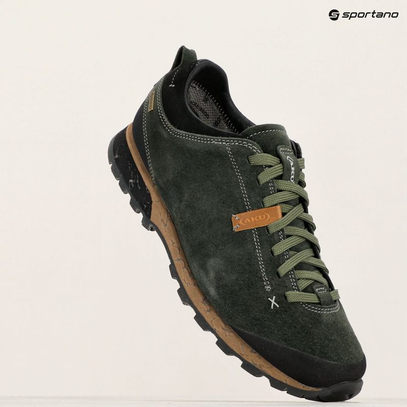 Pánske turistické topánky AKU Bellamont III Suede GTX dark green/beige 14
