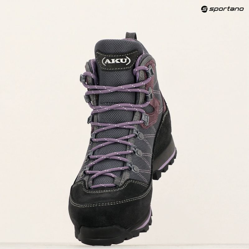Dámske trekové topánky AKU Trekker Lite III Wide GTX anthracite/violet 12
