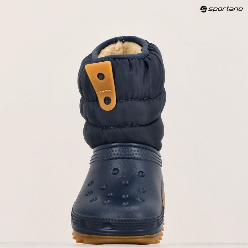 Detské snehule Crocs Classic Neo Puff Boot  navy/gum 9