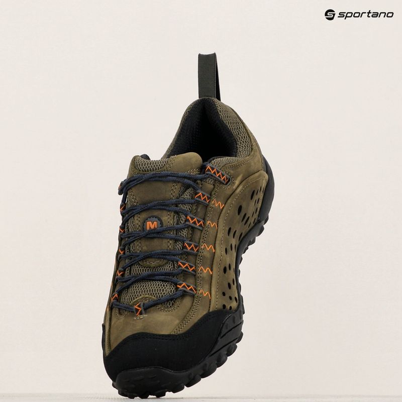 Pánske turistické topánky Merrell Intercept  dark olive 14