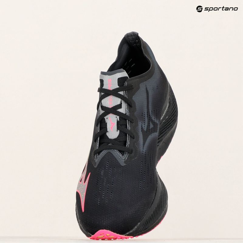 Pánska bežecká obuv Mizuno Wave Rebellion Pro 2 black/silver/pink tetra 9