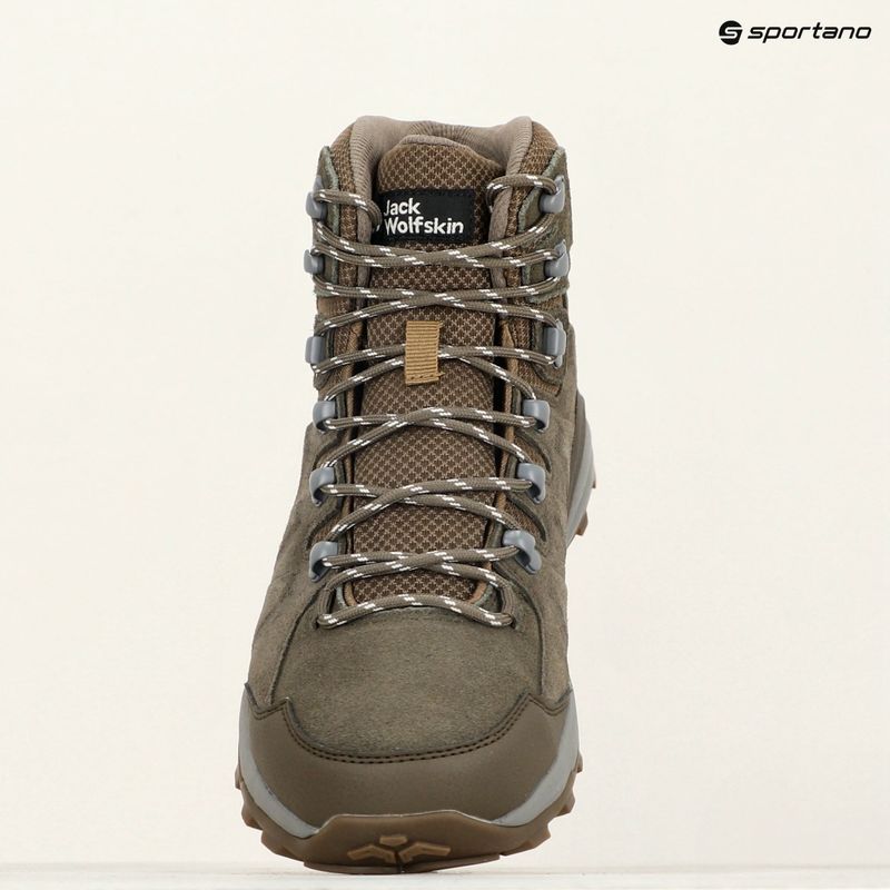 Pánska trekingová obuv Jack Wolfskin Refugio Texapore Mid cold coffee 15