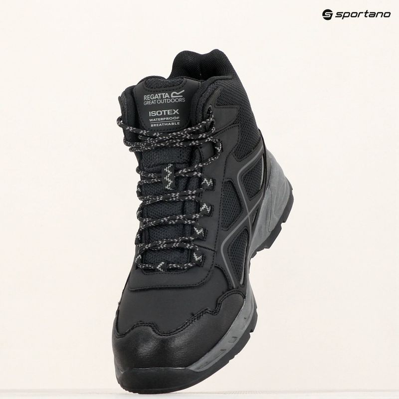 Pánske turistické topánky REGATTA Vendeavour black/granite 15