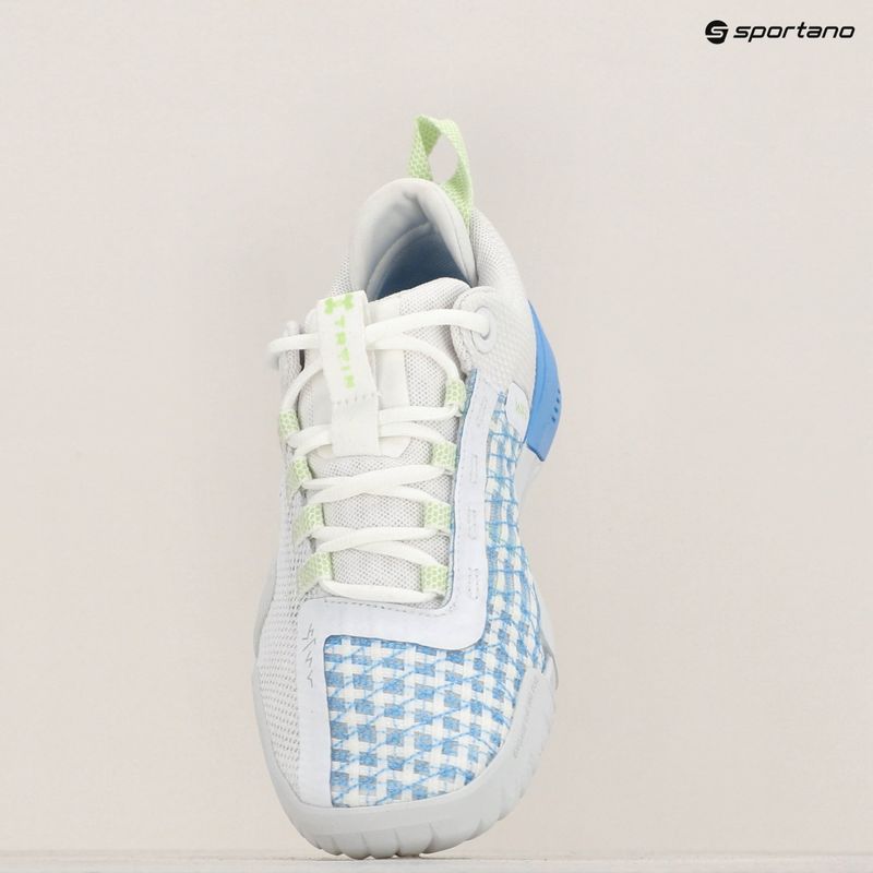 Dámska tréningová obuv Under Armour TriBase Reign 6 white/horizon blue/morph green 15