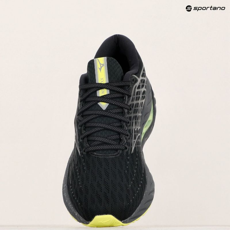 Pánska bežecká obuv Mizuno Wave Inspire 20 black/silver/sunny lime 9