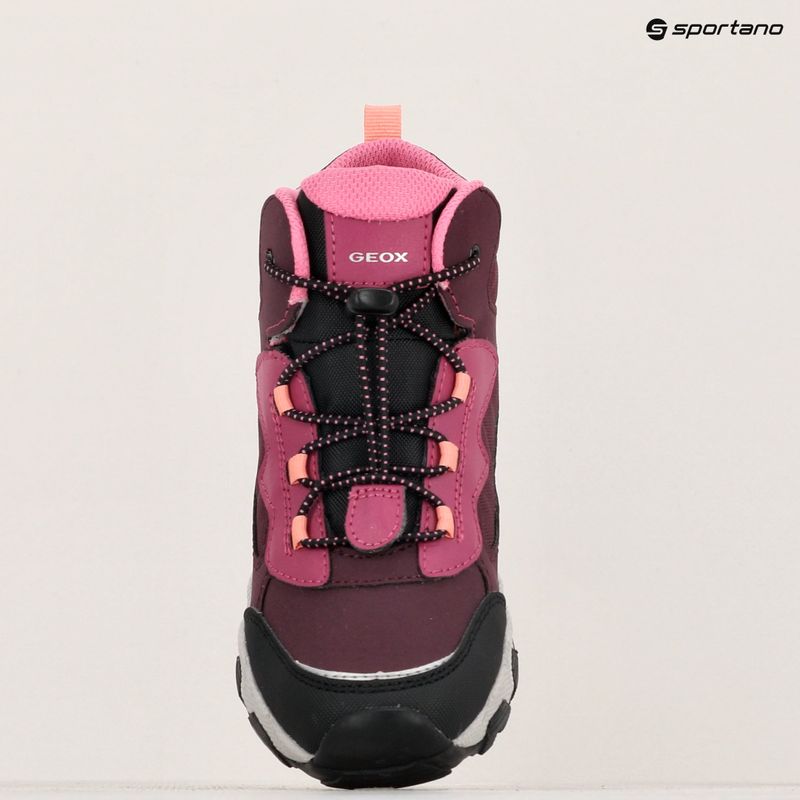 Juniorská obuv Geox Magnetar ABX burgundy 17