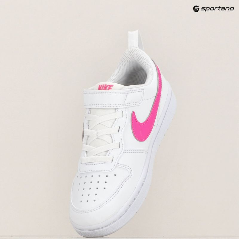 Detská obuv Nike Court Borough Low Recraft white/laser fuchsia 9