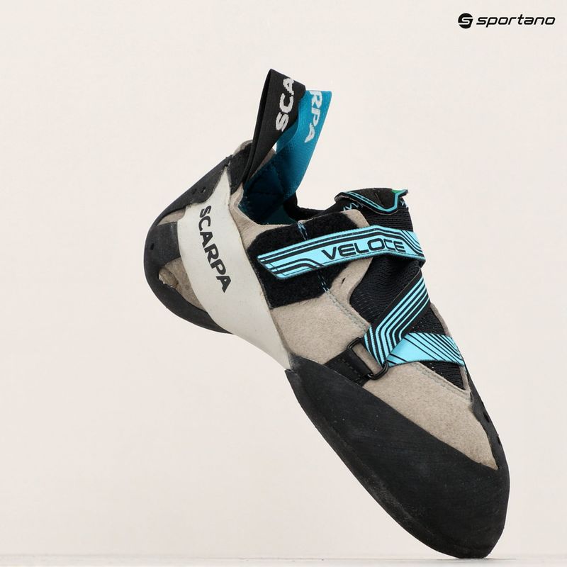 Dámska lezecká obuv SCARPA Veloce light gray/maldive 8