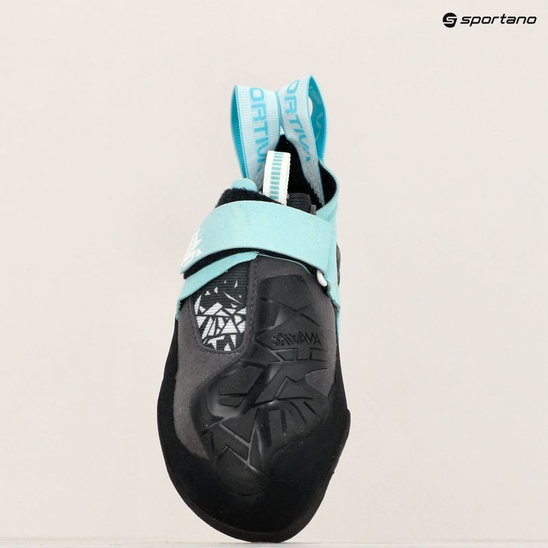 Dámske lezecké topánky La Sportiva Skwama Vegan carbon/turquoise 16