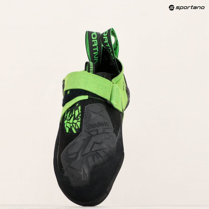 Pánske lezecké topánky La Sportiva Skwama Vegan black/flash green 8