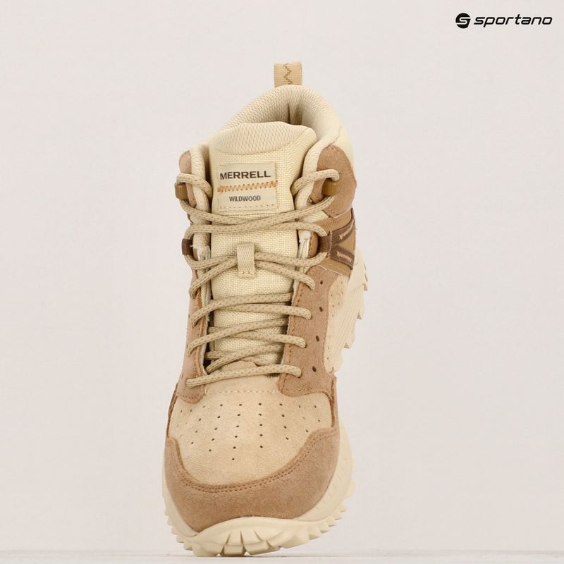 Dámske turistické topánky Merrell Wildwood Mid Ltr Wp tan/reed 15