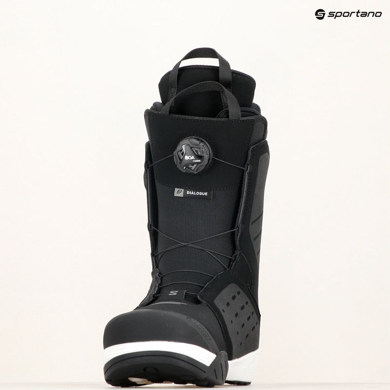 Pánske topánky na snowboard Salomon Dialogue Dual Boa black/black/white 7