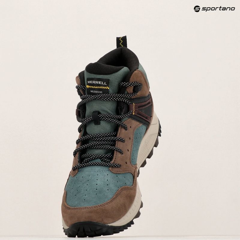 Pánske turistické topánky Merrell Wildwood Mid Ltr Wp forest 9