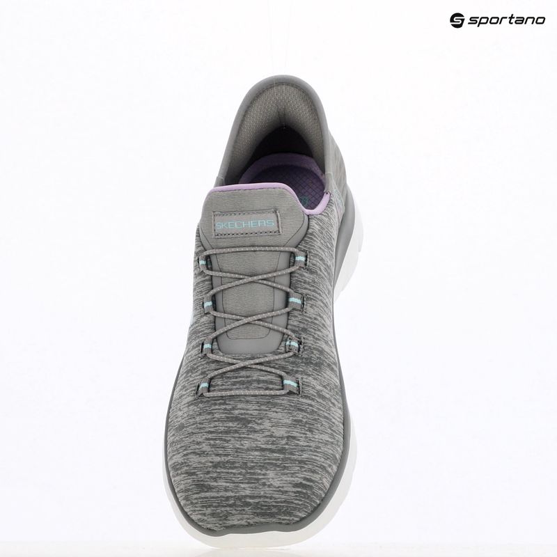 Dámska obuv SKECHERS Summits Dazzling Haze gray/mint 15