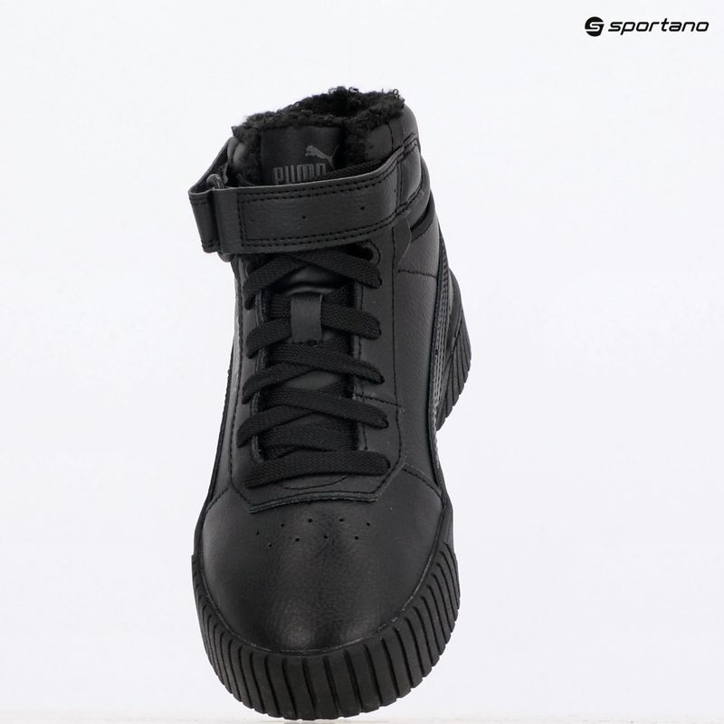 Detské topánky PUMA Carina 2.0 Mid Winter Jr puma black/puma black/dark shadow 10