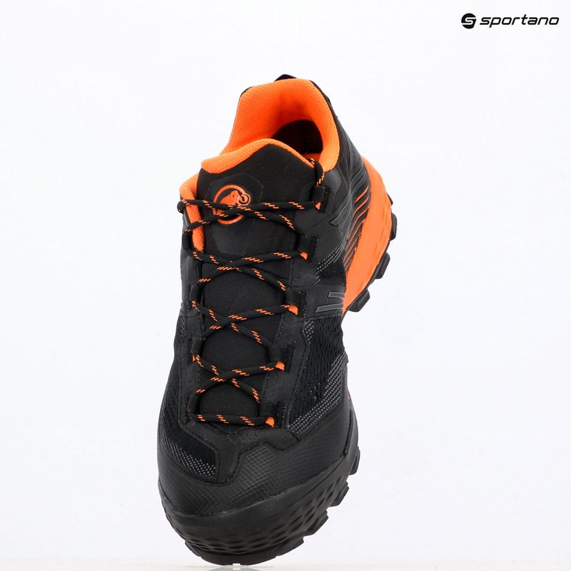 Pánske trekové topánky Mammut Ducan II Low GTX black/ dark tangerine 12