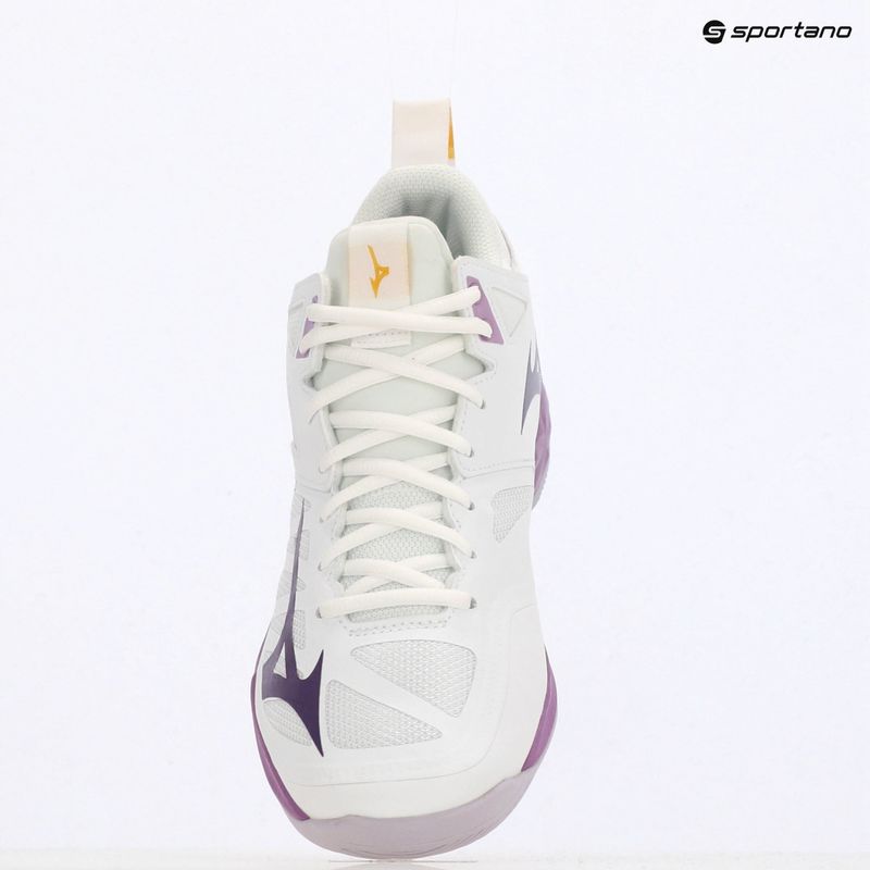 Dámska volejbalová obuv Mizuno Wave Dimension Mid white/patrician purple/quince 9
