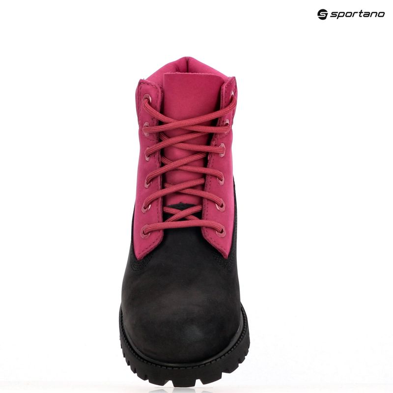 Detské topánky Timberland Premium 6 In Lace black nubuck/dark pink 18