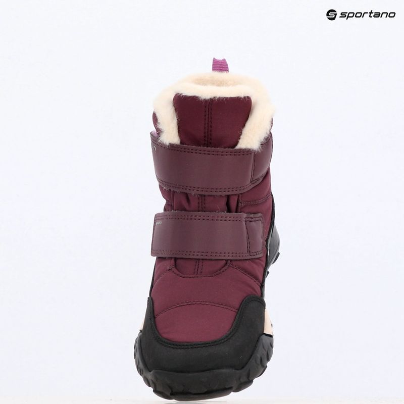 Juniorské snehule Geox Trekkyup ABX burgundy 15