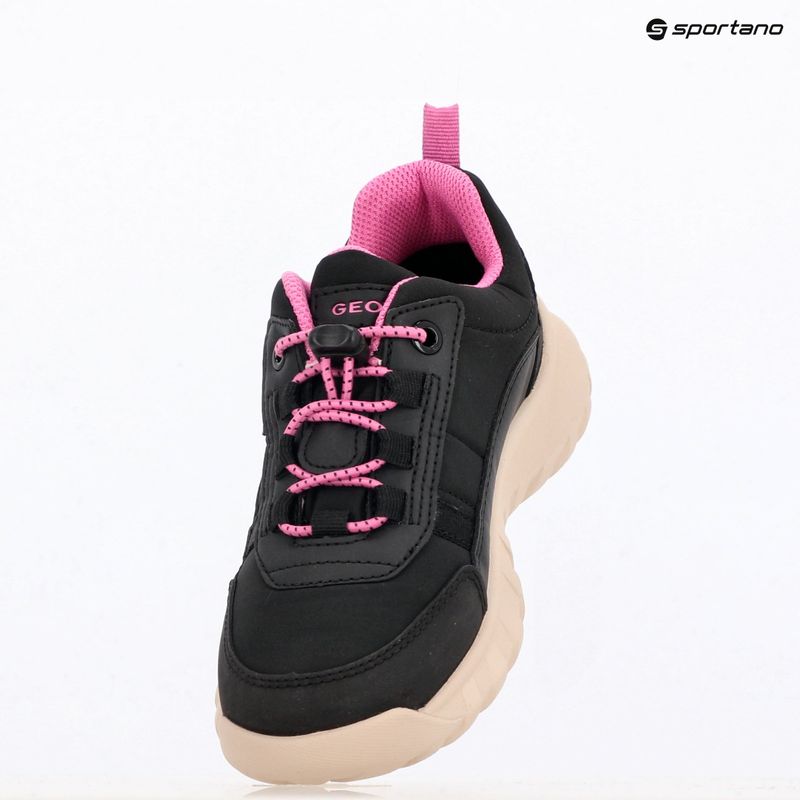 Juniorské topánky Geox Simbyos ABX black/fuchsia 15