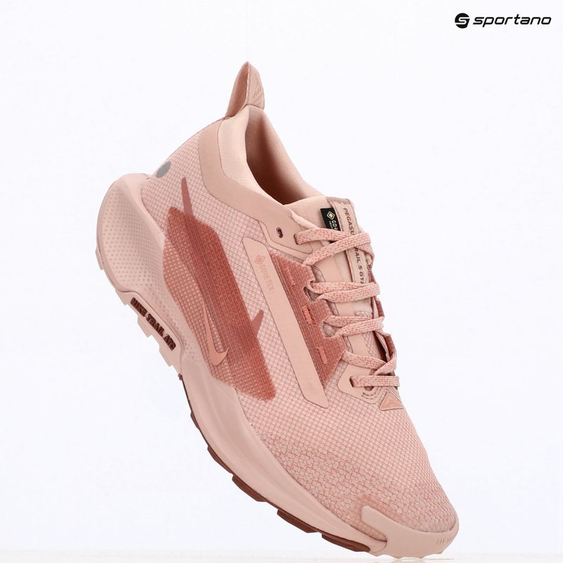 Nike Pegasus Trail 5 GTX dámska bežecká obuv pink oxford/ red stardust/ red sepia 9