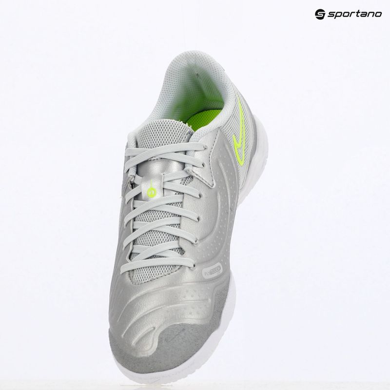 Pánske futbalové topánky Nike Tiempo Legend 10 Academy IC metallic silver/white/volt 9