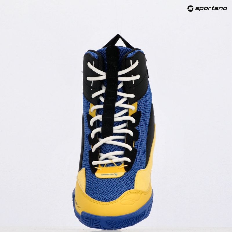 Pánske boxerské topánky Hayabusa Talon Boxing blue/yellow 11