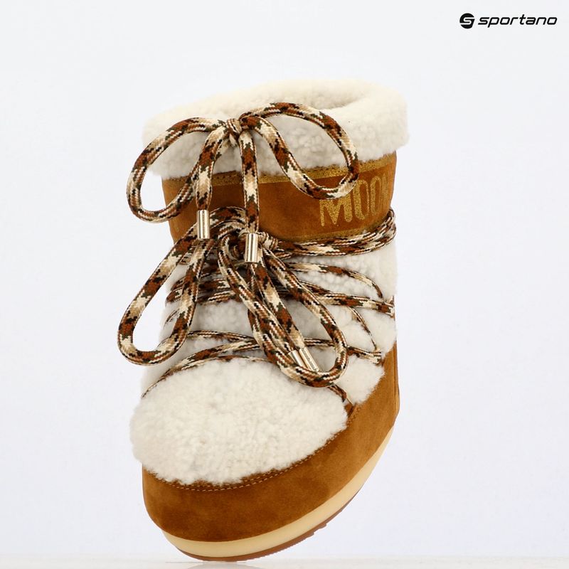 Dámske snehule Moon Boot Icon Low Shearling whisky/off white 9