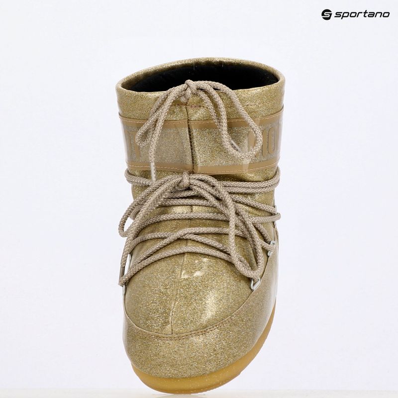 Dámske snehule Moon Boot Icon Low Glitter gold 9