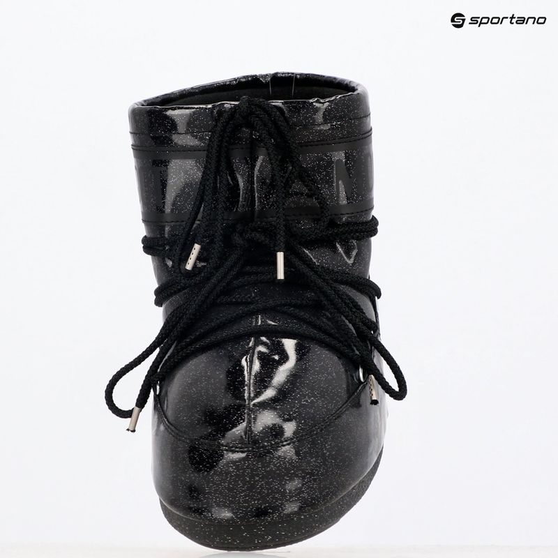 Dámske snehule Moon Boot Icon Low Glitter black 9