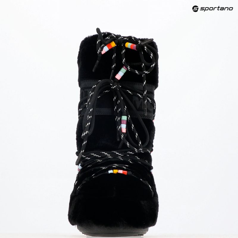 Snehule Moon Boot Icon Faux Fur Beads black 13