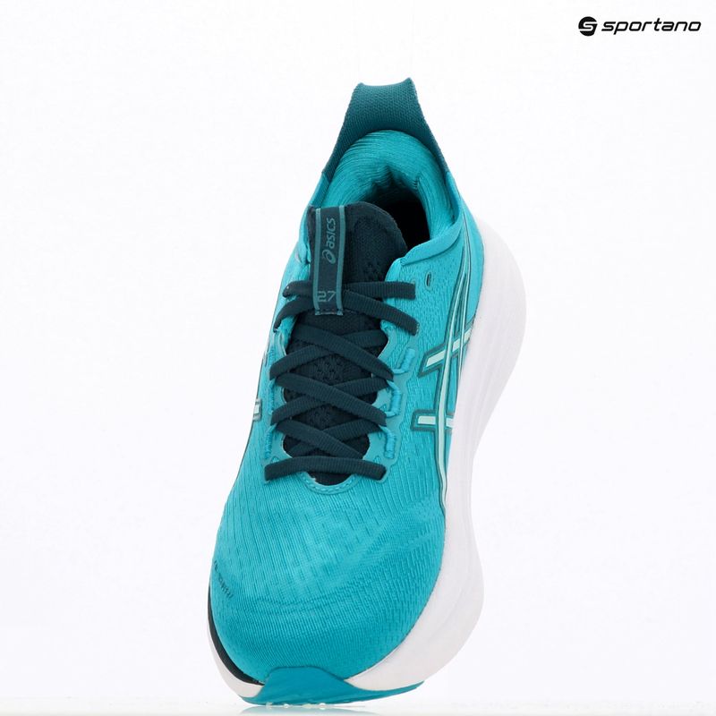 Pánske bežecké topánky ASICS Gel-Nimbus 27 wave teal/saxon green 16