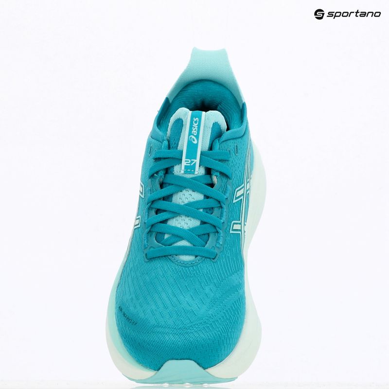 Dámske bežecké topánky ASICS Gel-Nimbus 27 wave teal/illuminate mint 9