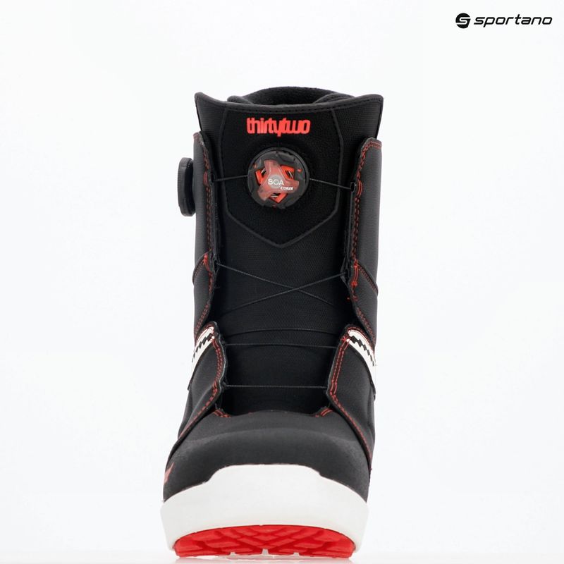 Pánske snowboardové topánky ThirtyTwo Lashed Double Boa Crab Grab '24 black/white/red 7