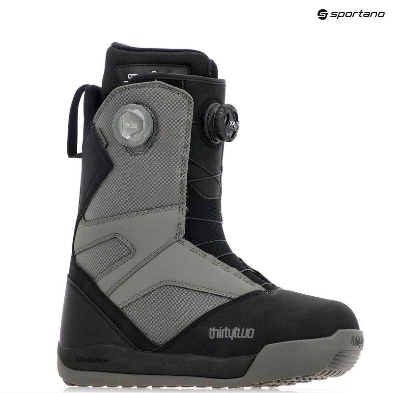 Pánske snowboardové topánky ThirtyTwo Stw Double Boa '24 black/charcoal 7