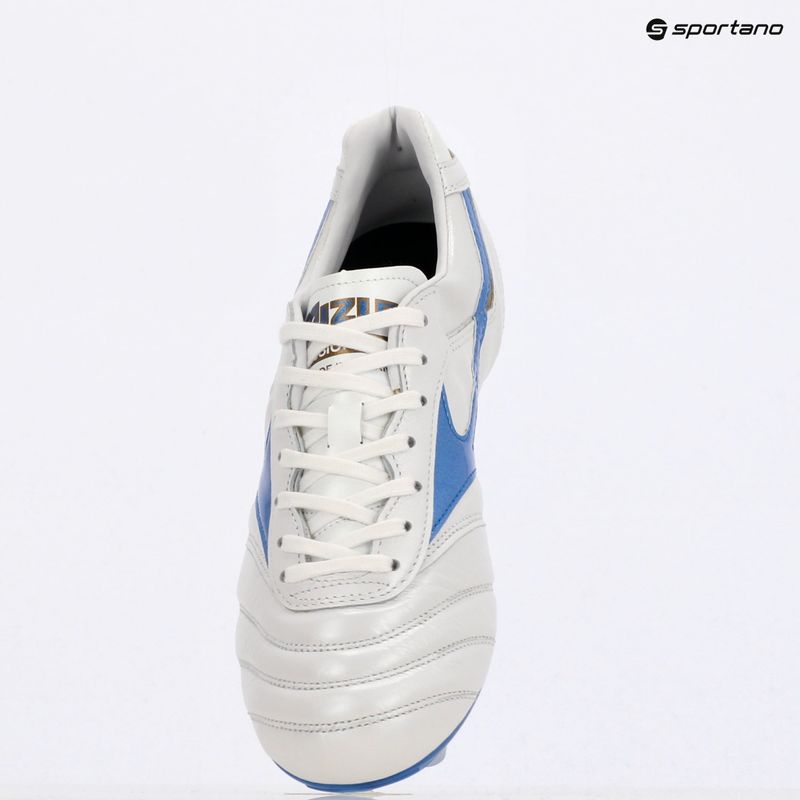 Pánske kopačky Mizuno Morelia II Japan Md white/laser blue/gold 9